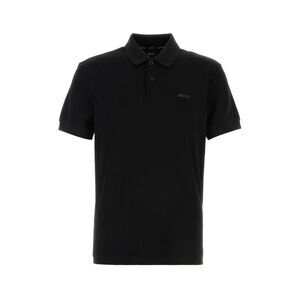 Boss Men Black Cotton Polo Shirt